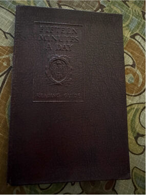 Fifteen Minutes A Day Reading Guide 1926 Book Harvard Classics DR. Charles Eliot